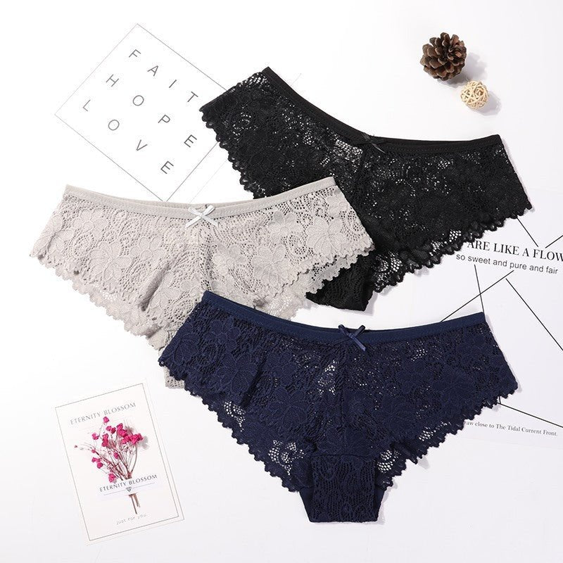 3 Pcs Panties For Woman Underwear - Madamedama