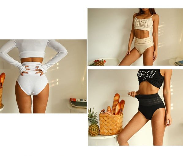 All Cotton Traceless High Waist Pure Cotton Women's Briefs - Madamedama