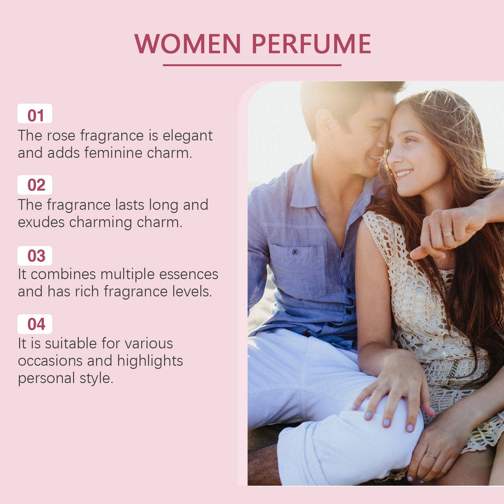 Women Desert Rose Perfume Spray, Elegant Long Lasting Light Floral Scent Fragrance Mist - Madamedama