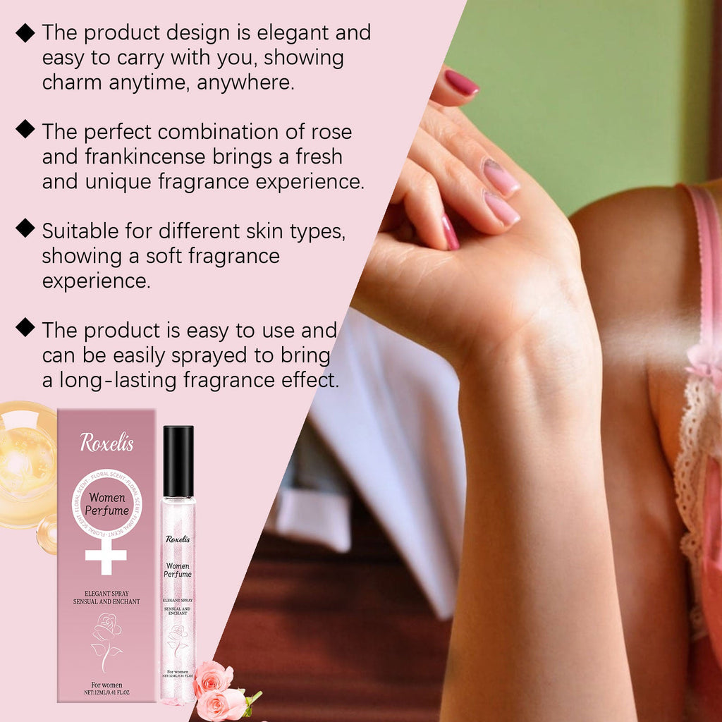 Women Desert Rose Perfume Spray, Elegant Long Lasting Light Floral Scent Fragrance Mist - Madamedama